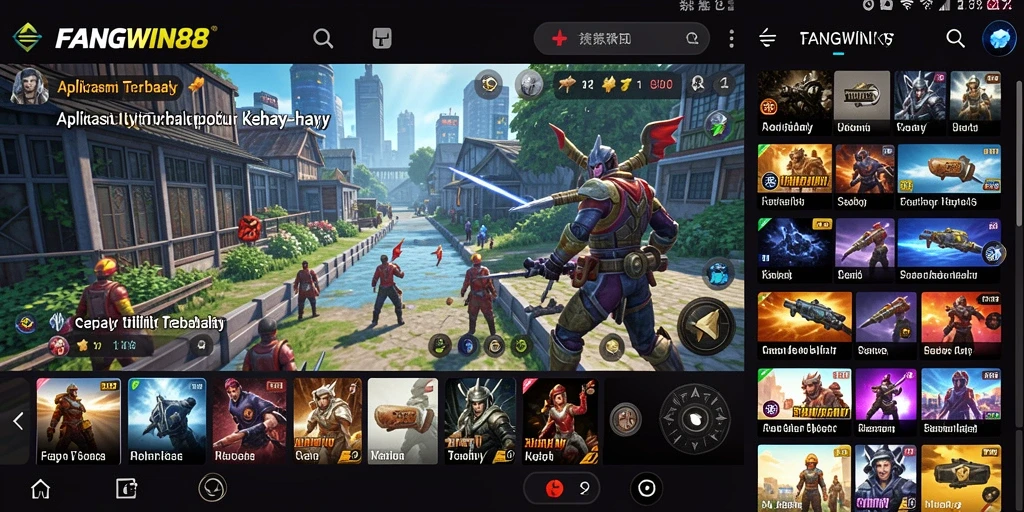 Tampilan utama FANGWIN88 dengan fitur-fitur Utility yang lengkap.