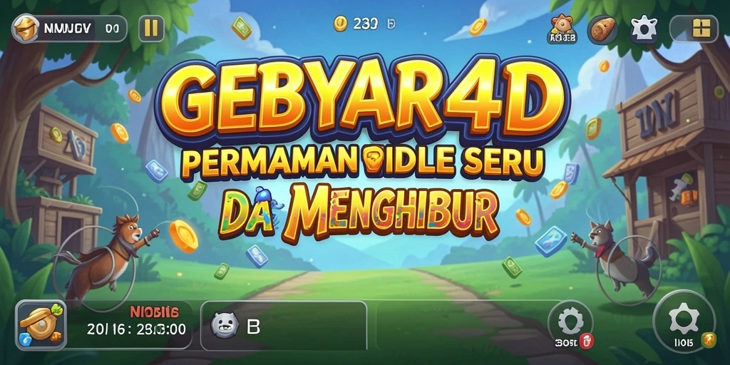 Tampilan gameplay GEBYAR4D yang mengasyikkan dan seru.