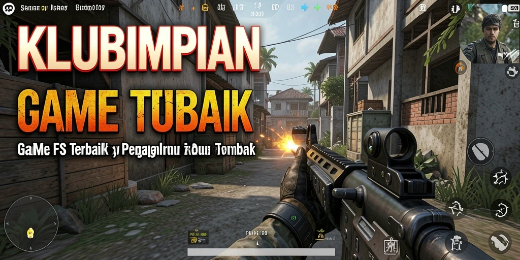 Screenshot gameplay KLUBIMPIAN menampilkan aksi tembak-menembak yang mendebarkan.