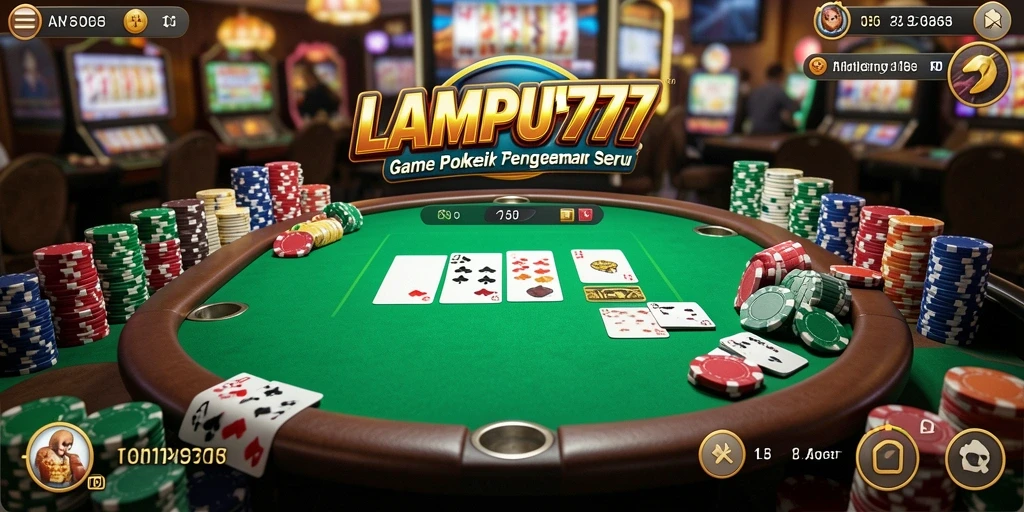 Gameplay seru dalam LAMPU777 dengan poker yang menantang.
