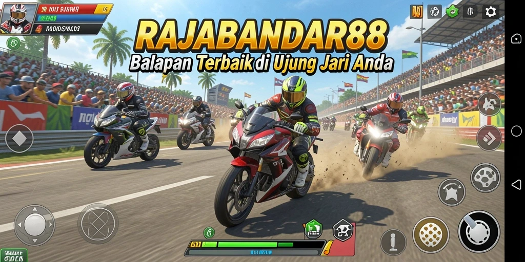 Gameplay seru balapan motor di RAJABANDAR88.
