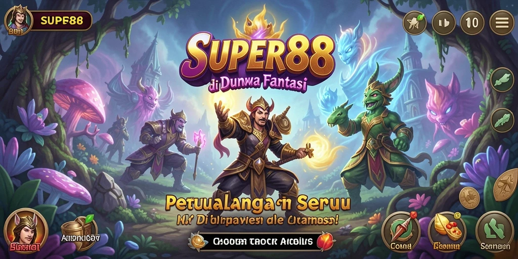 Tampilan gameplay SUPER88 yang epik dengan petualangan yang menarik.